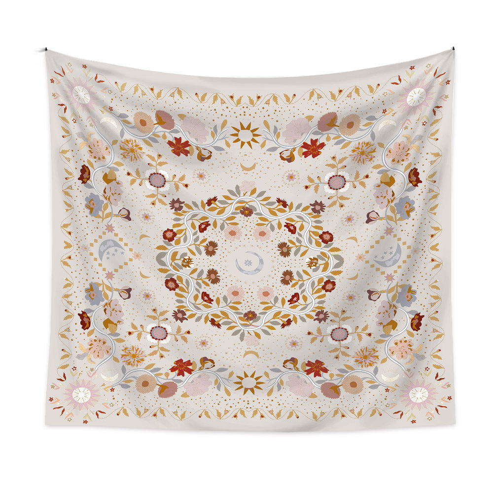 Home Bohemian Tapestry Room Decoration Floral Hanging Cloth