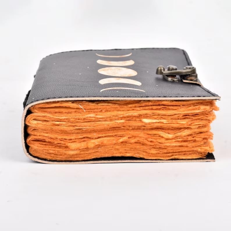 Moon Phases Leather Bound Journal