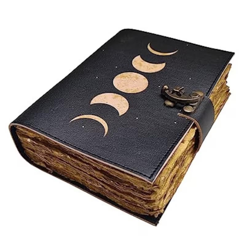 Moon Phases Leather Bound Journal