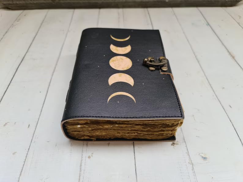 Moon Phases Leather Bound Journal