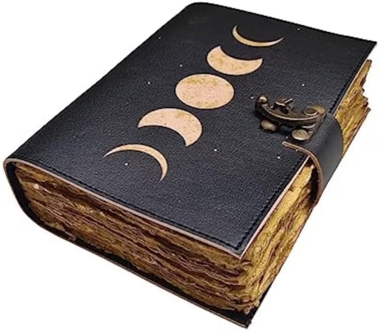 Moon Phases Leather Bound Journal
