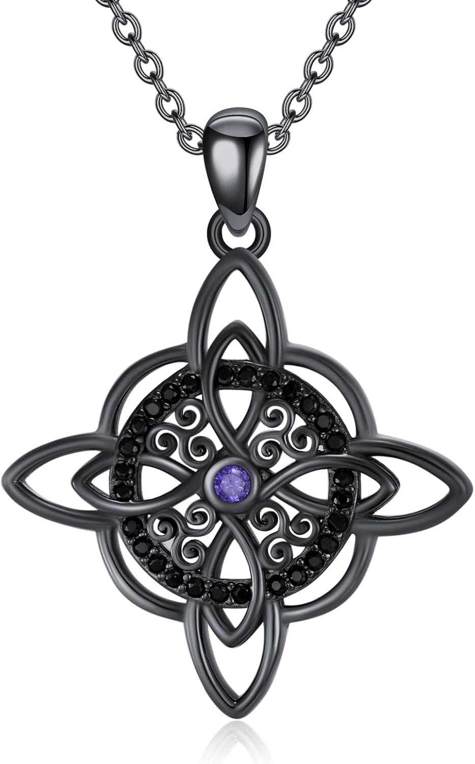 Witches Knot Pendant - Sterling Silver