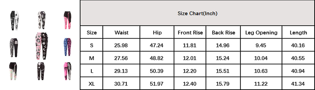 Amuver Women's Boho Hippie Harem Pants High Smocked Waist Printed Patchwork Sweatpants Yoga 90S Goth Baggy Casual Trousers