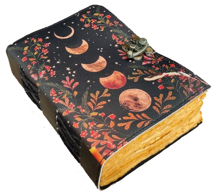 Moon Phases Leather Bound Journal