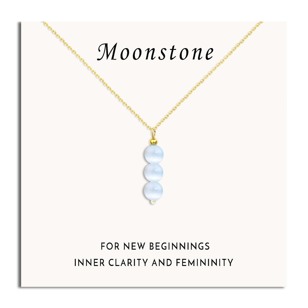 Moonstone Healing Crystal Necklace