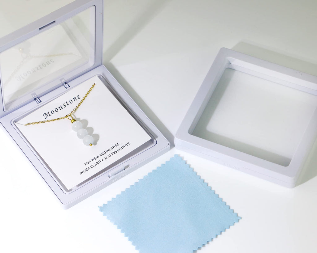 Moonstone Healing Crystal Necklace