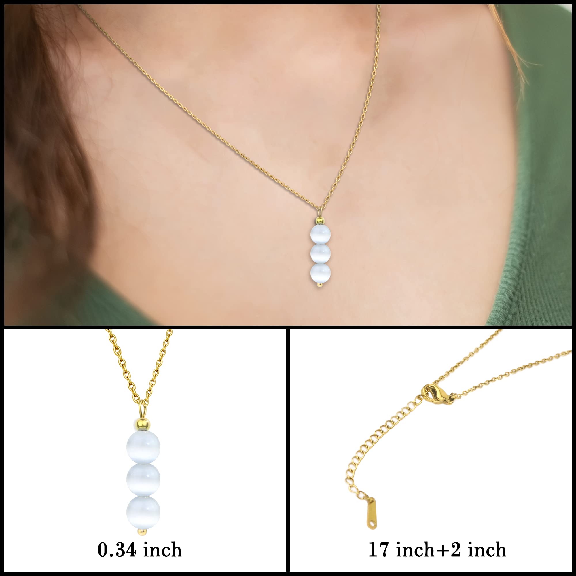 Moonstone Healing Crystal Necklace