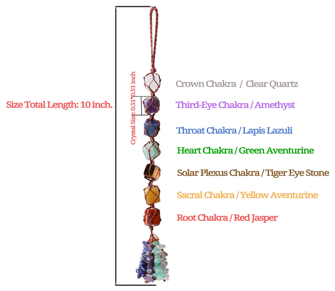 Hanging Chakra Stones
