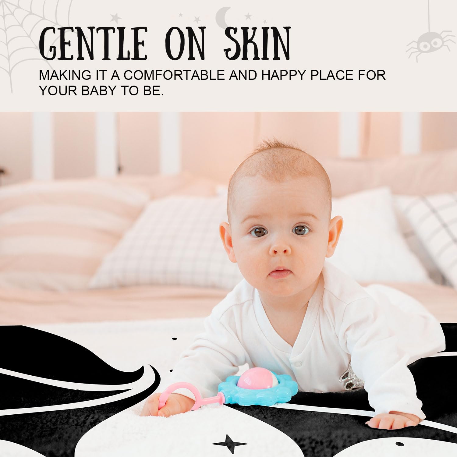 Bat Baby Monthly Blanket for Newborn