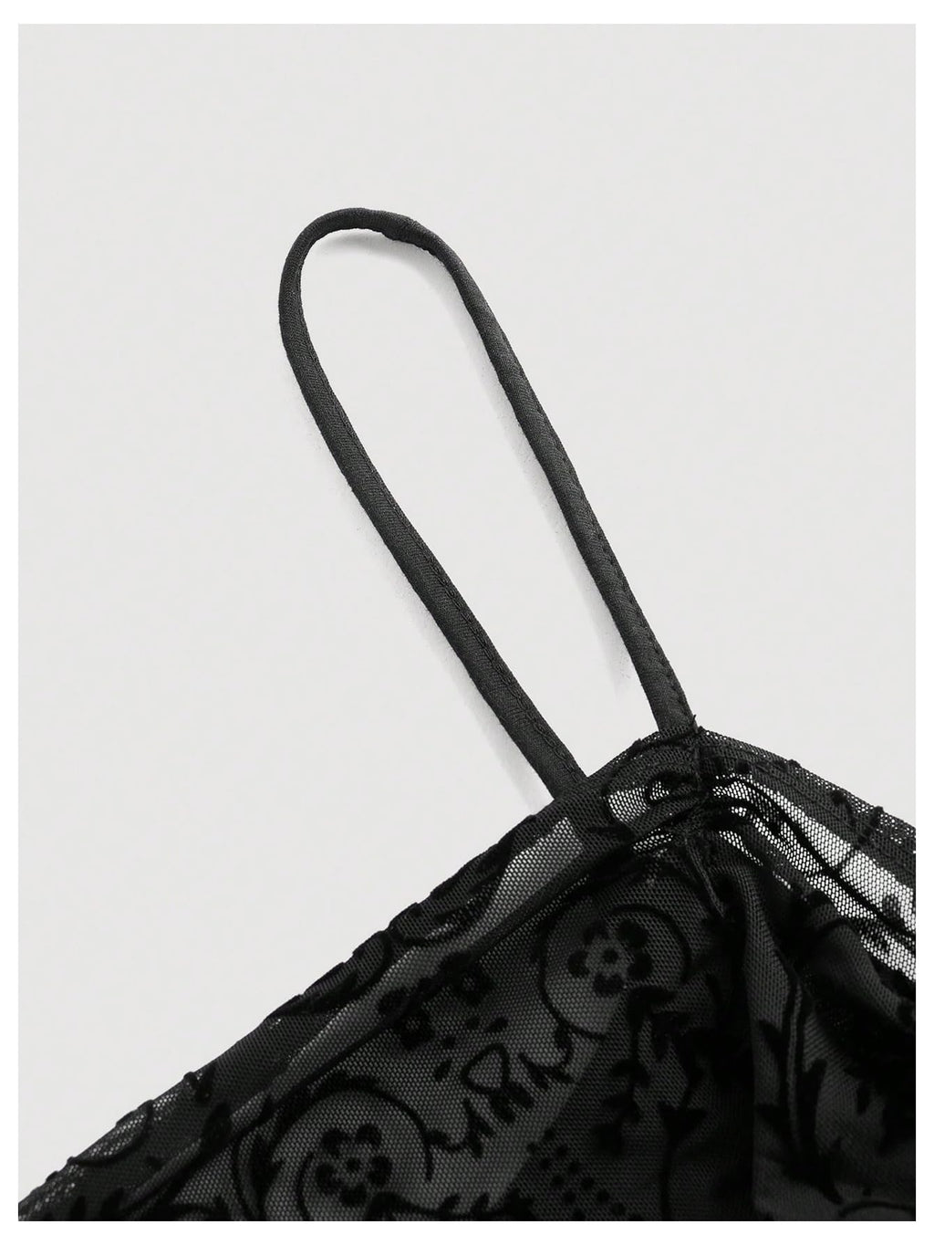 Ruched Lace Cami Top