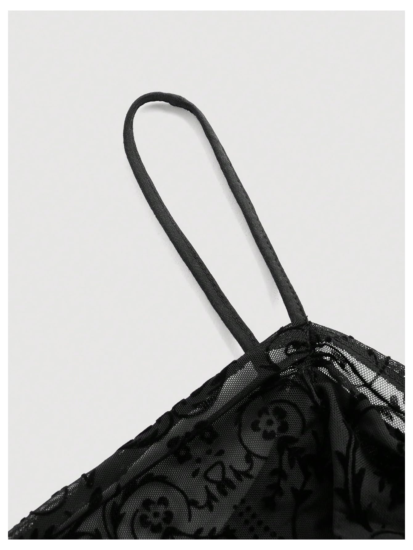 Ruched Lace Cami Top