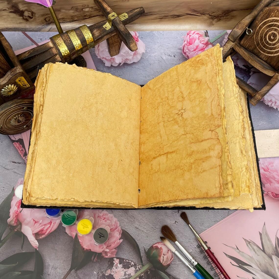 Moon Phases Leather Bound Journal