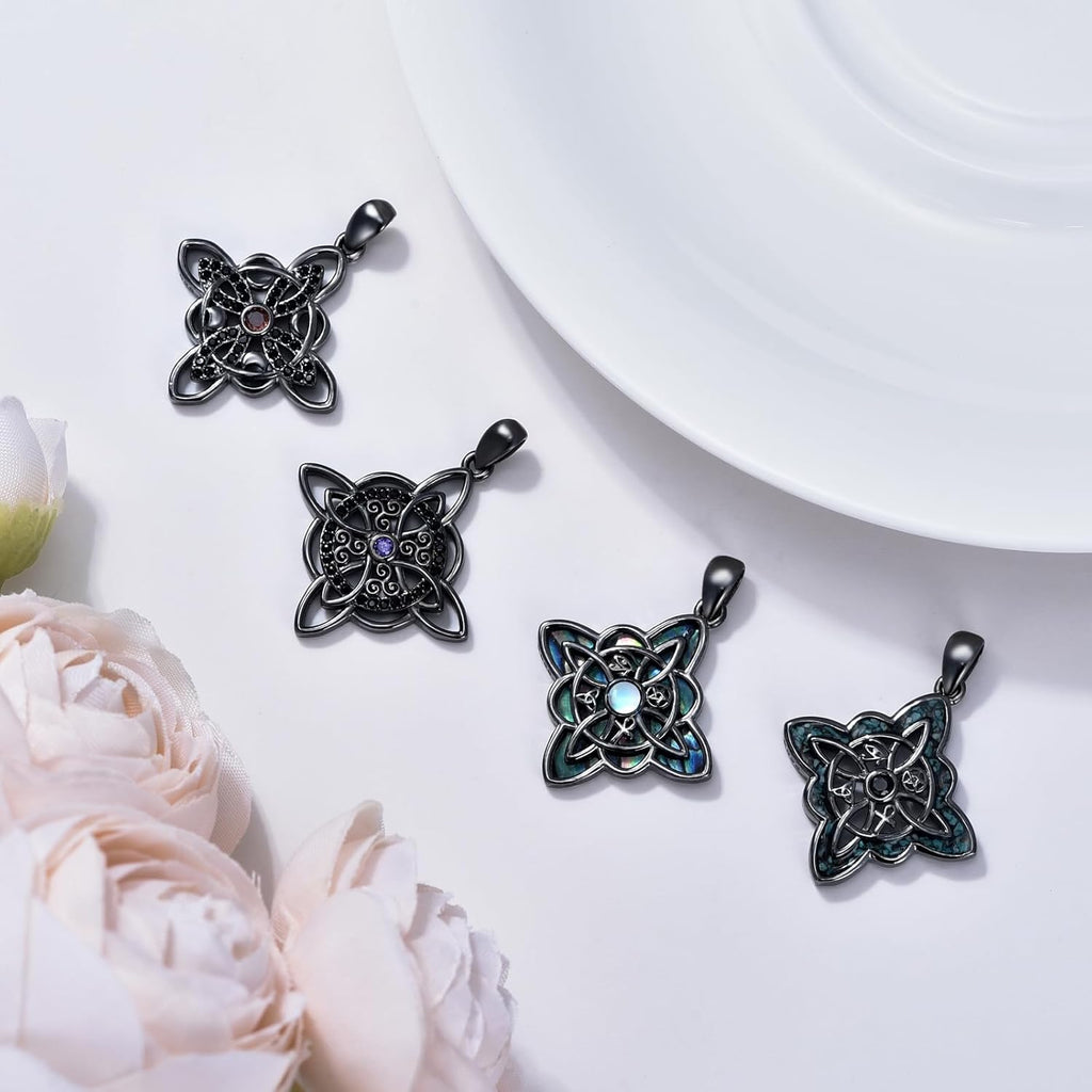 Witches Knot Pendant - Sterling Silver