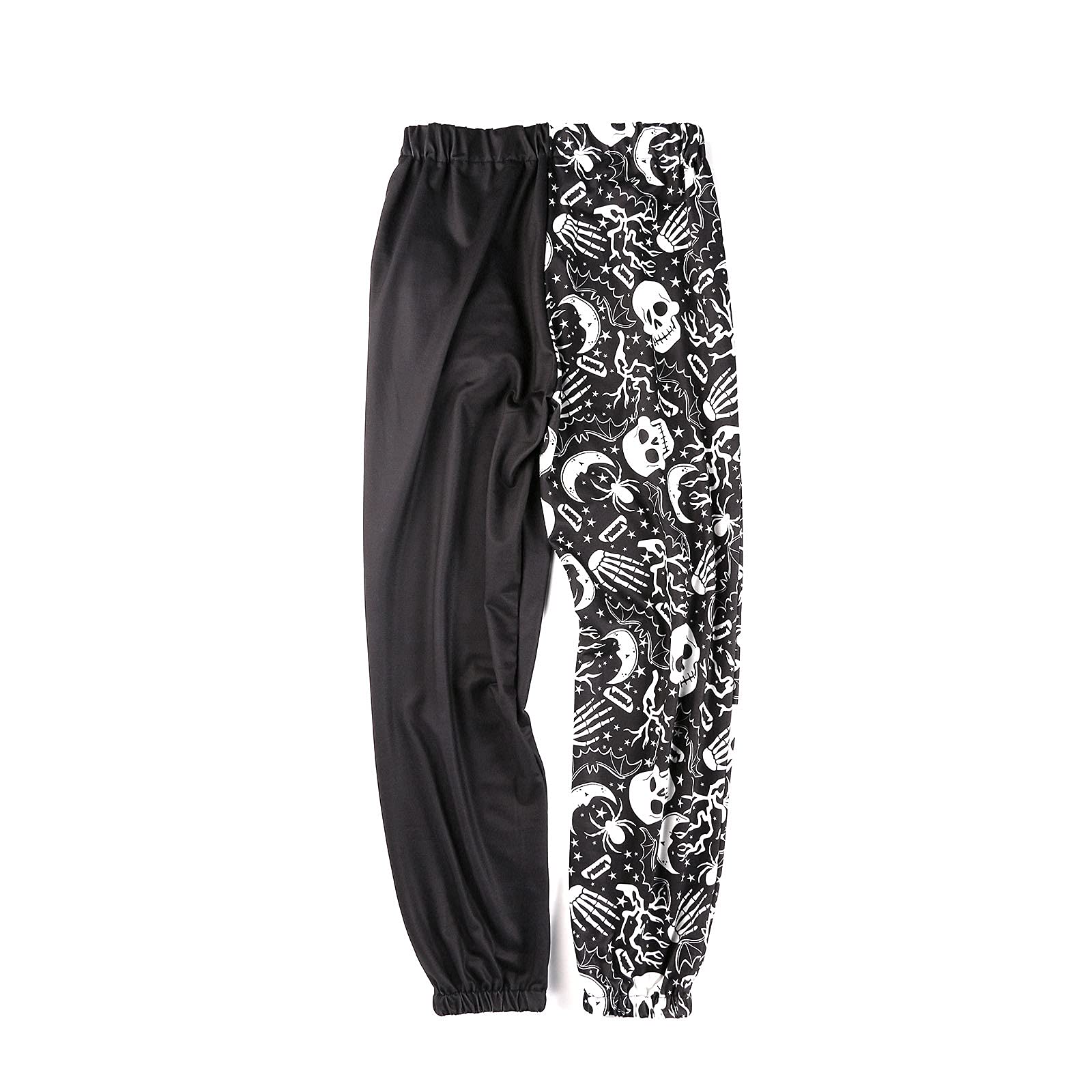 Amuver Women's Boho Hippie Harem Pants High Smocked Waist Printed Patchwork Sweatpants Yoga 90S Goth Baggy Casual Trousers