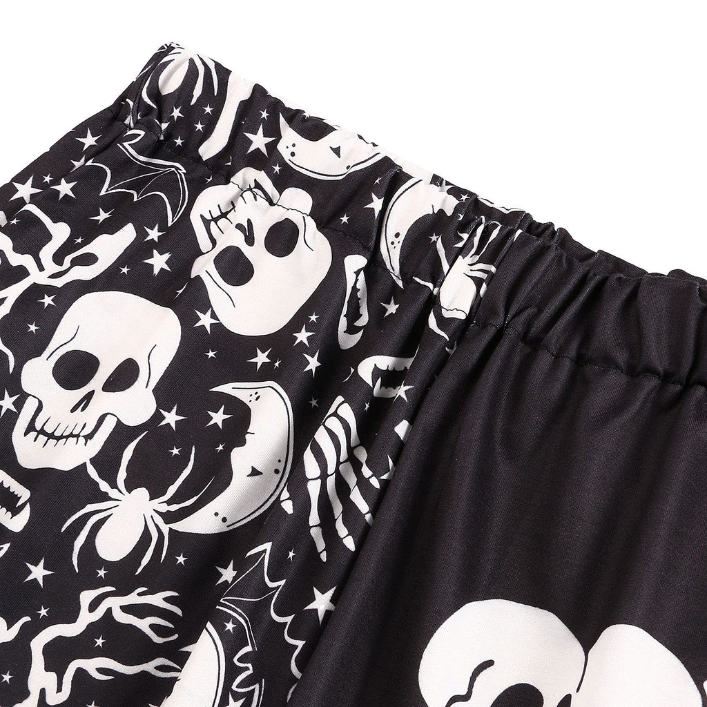 Amuver Women's Boho Hippie Harem Pants High Smocked Waist Printed Patchwork Sweatpants Yoga 90S Goth Baggy Casual Trousers