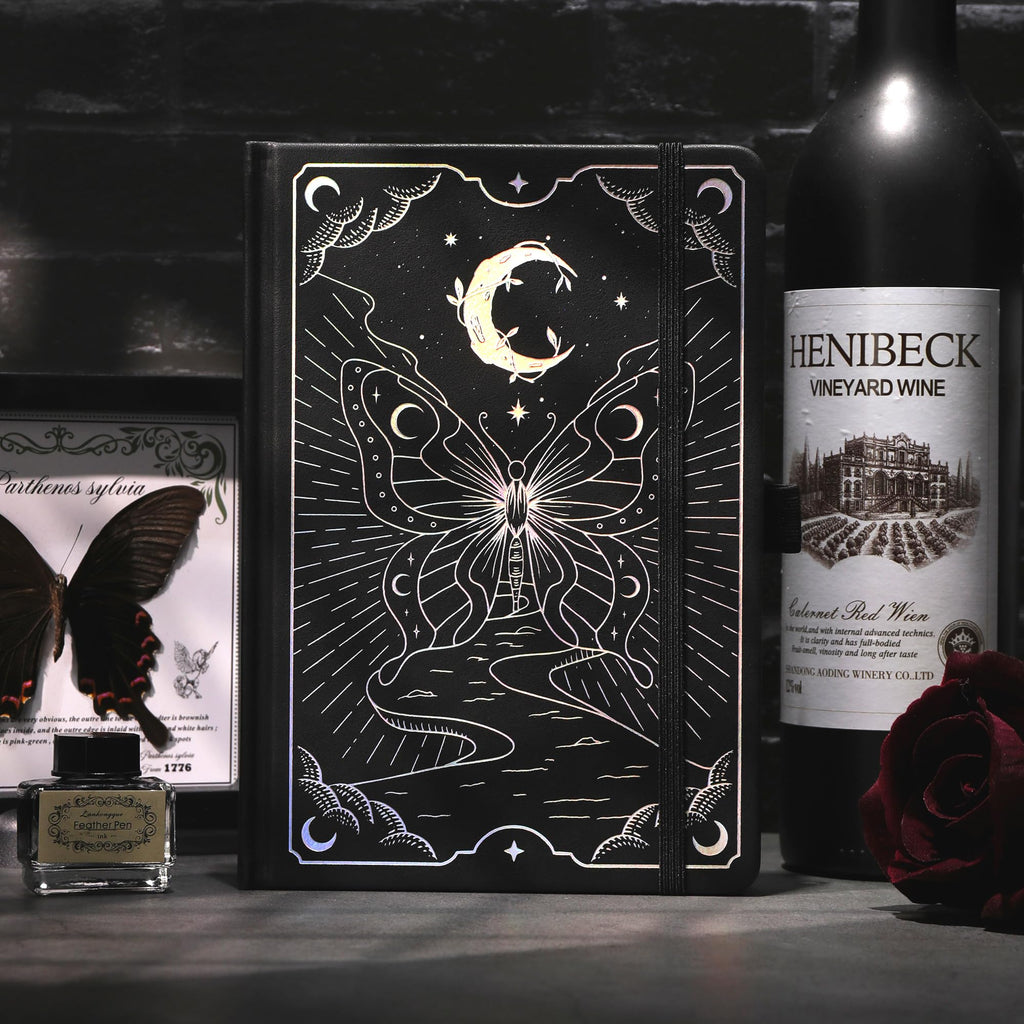 Lined Hardcover Butterfly Journal with Bookmark