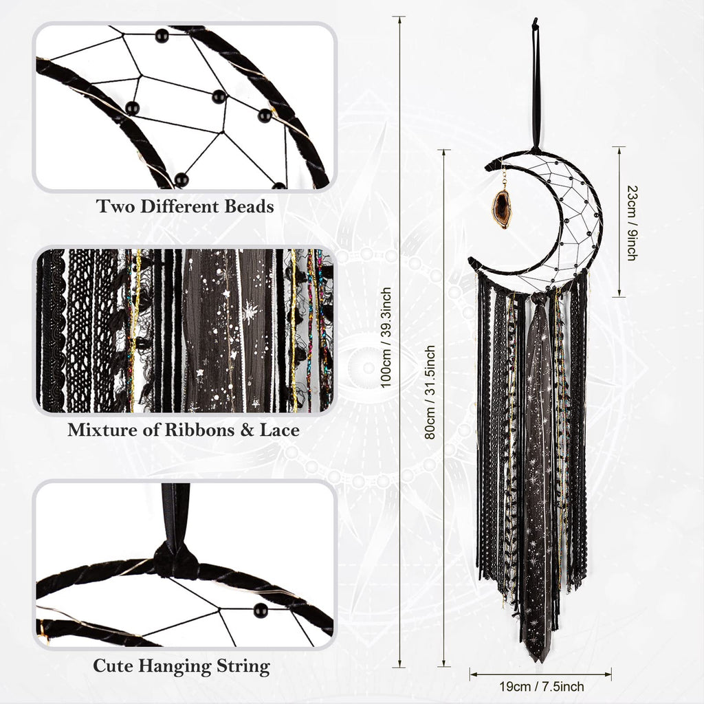 Crescent Moon Agate Dream Catcher