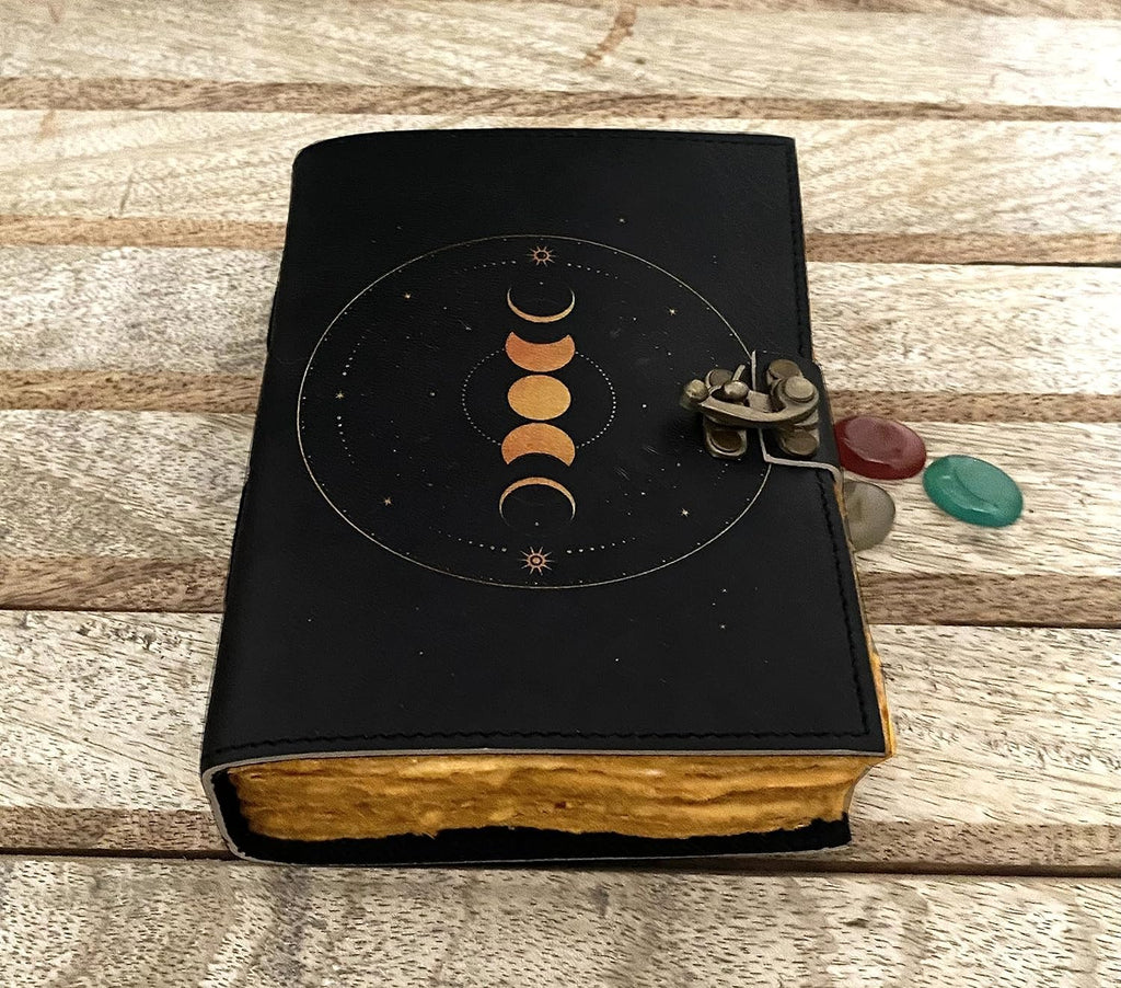 Moon Phases Leather Bound Journal