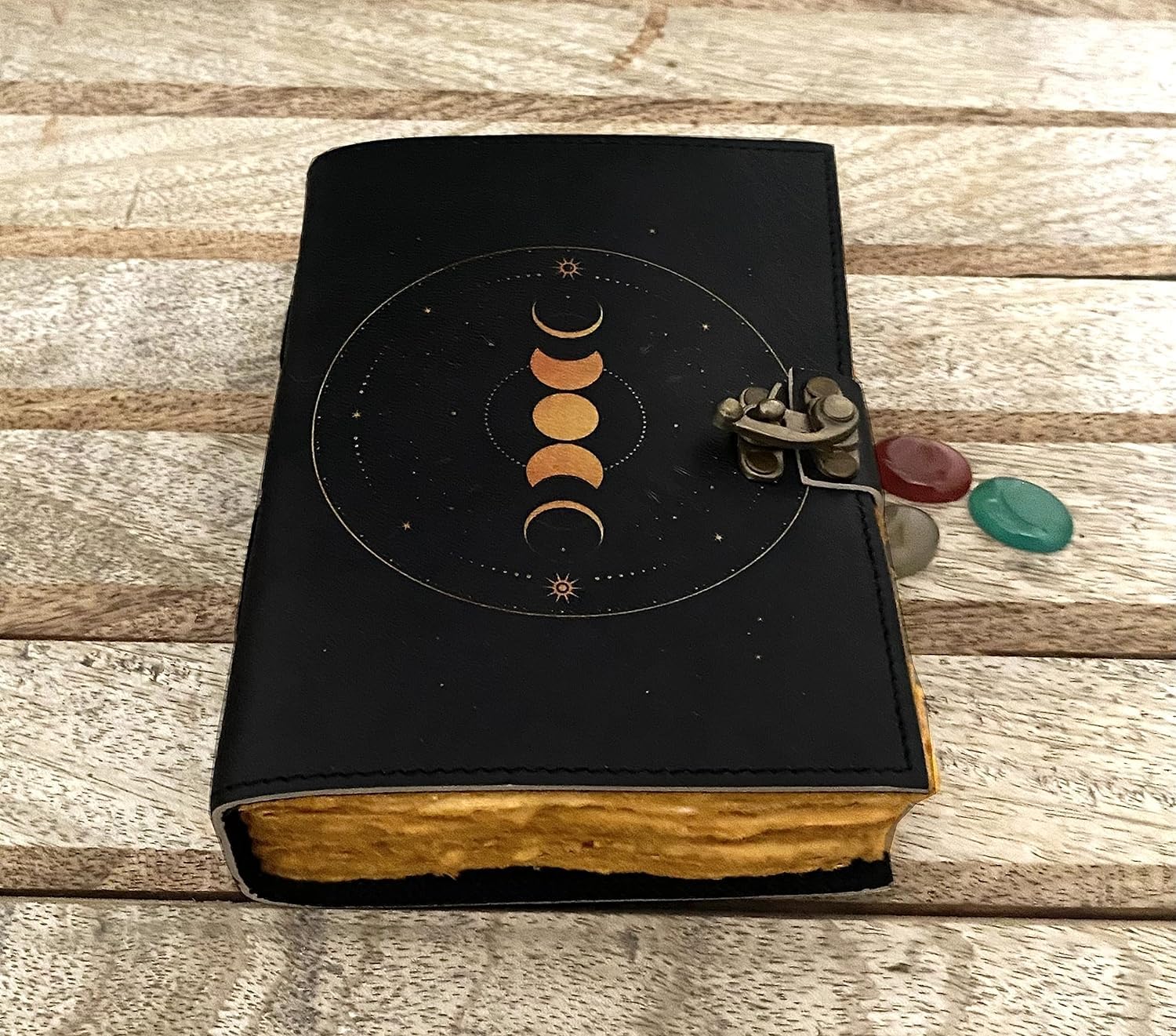 Moon Phases Leather Bound Journal