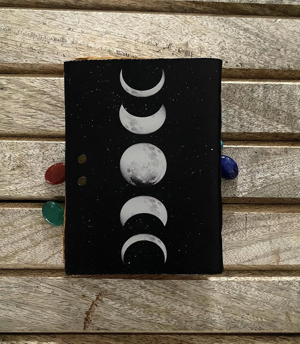 Moon Phases Leather Bound Journal