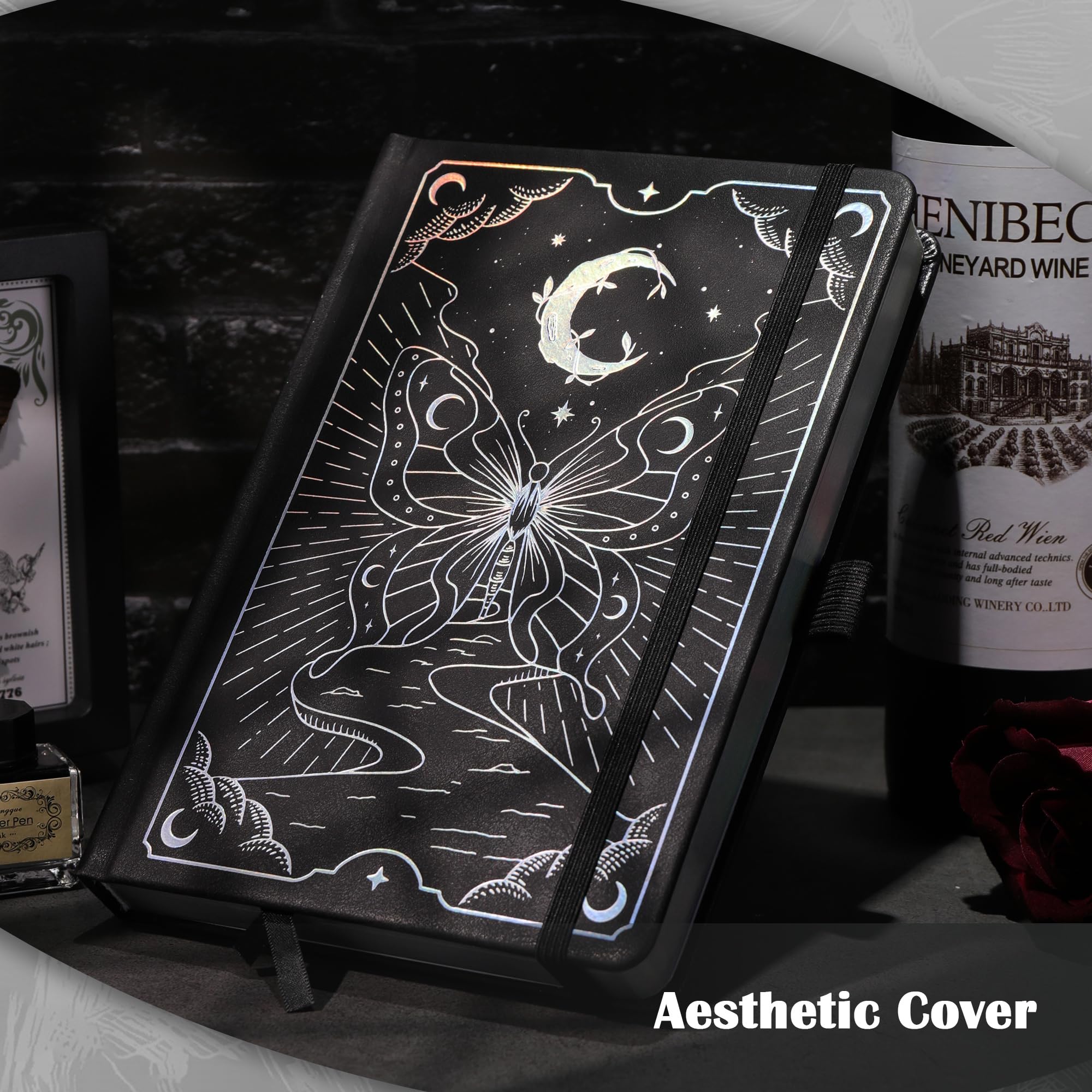 Lined Hardcover Butterfly Journal with Bookmark