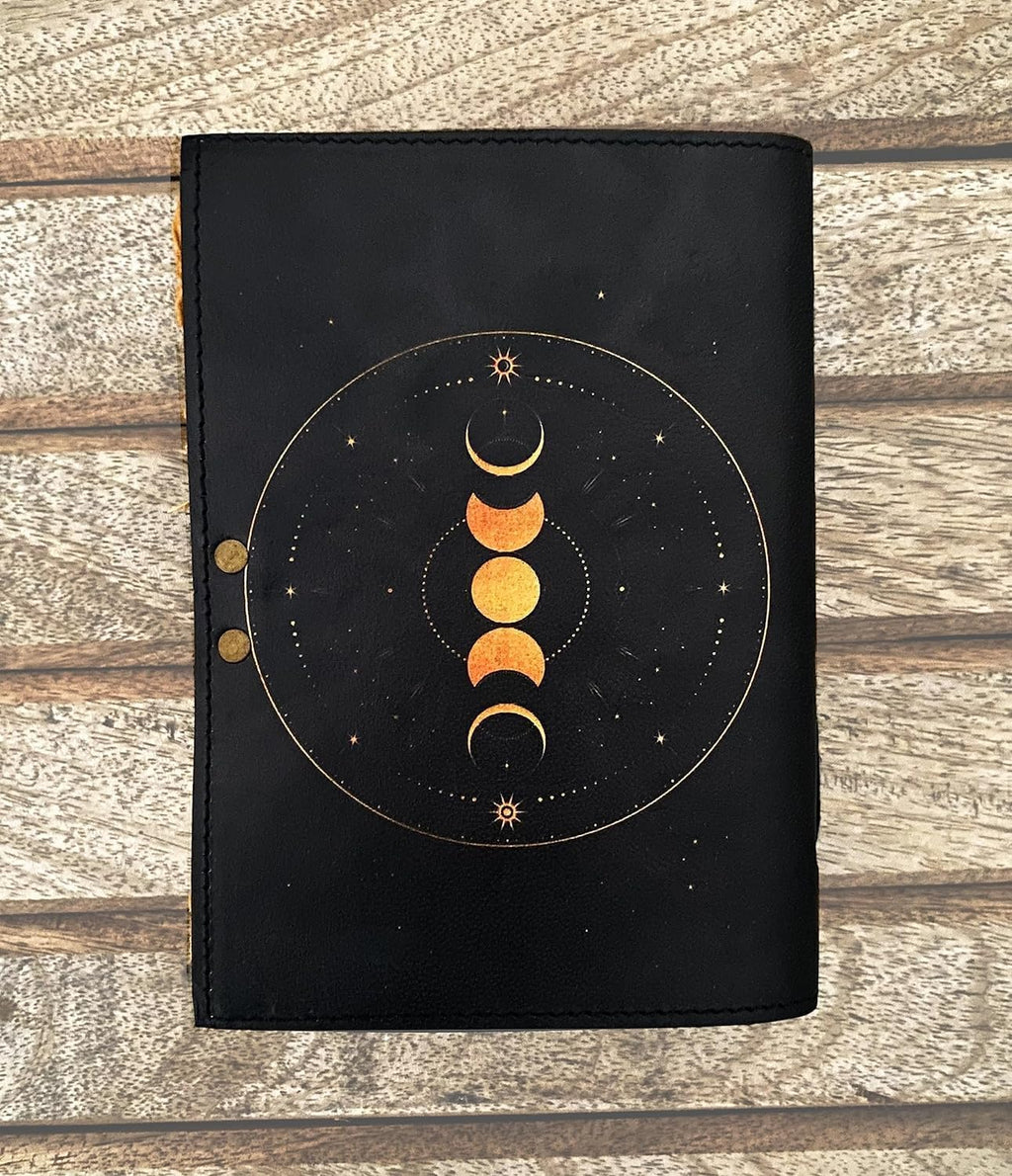 Moon Phases Leather Bound Journal