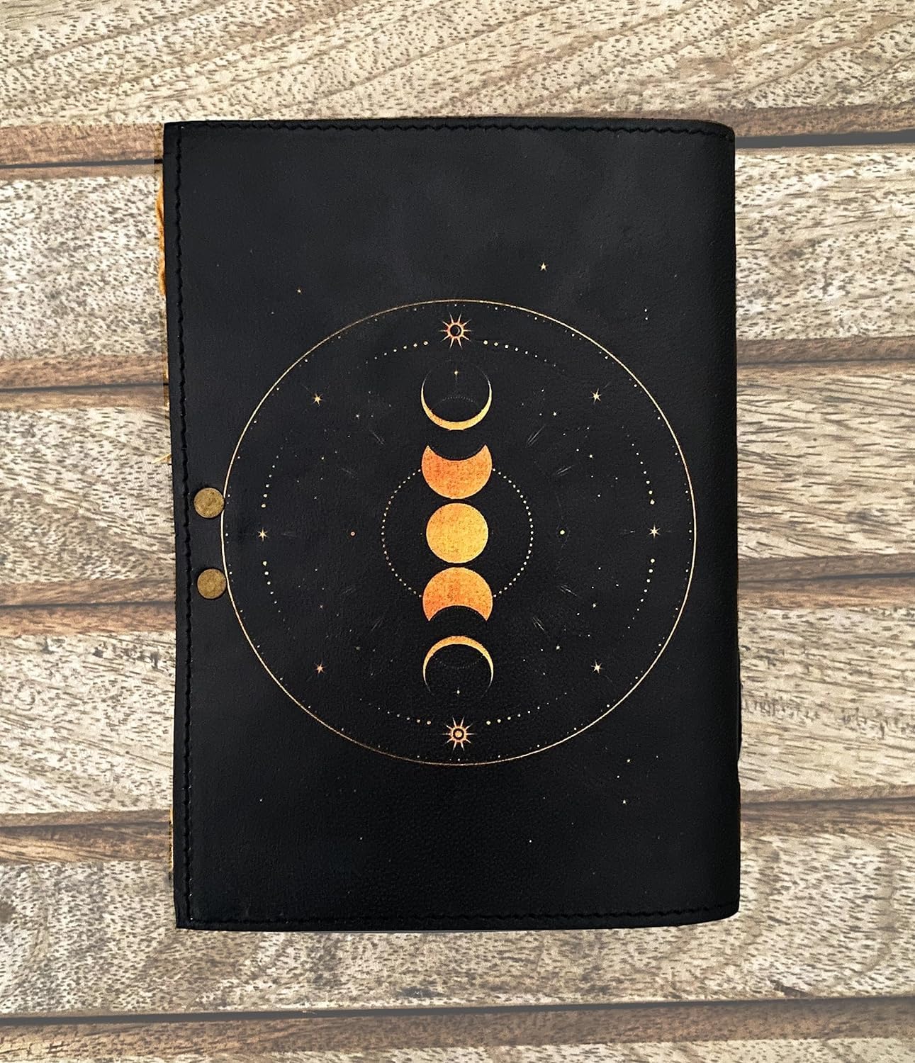 Moon Phases Leather Bound Journal