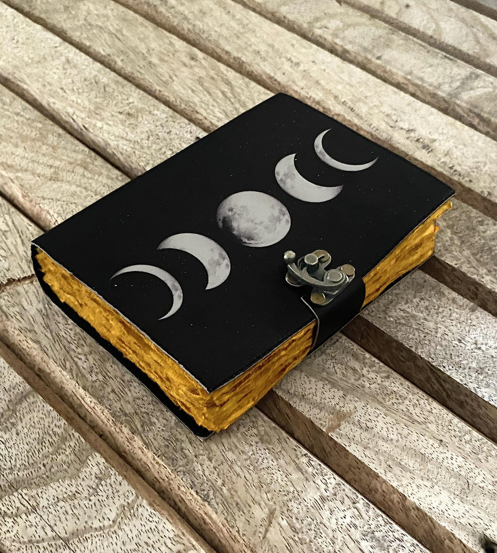 Moon Phases Leather Bound Journal