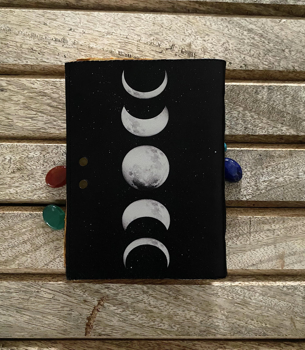 Moon Phases Leather Bound Journal