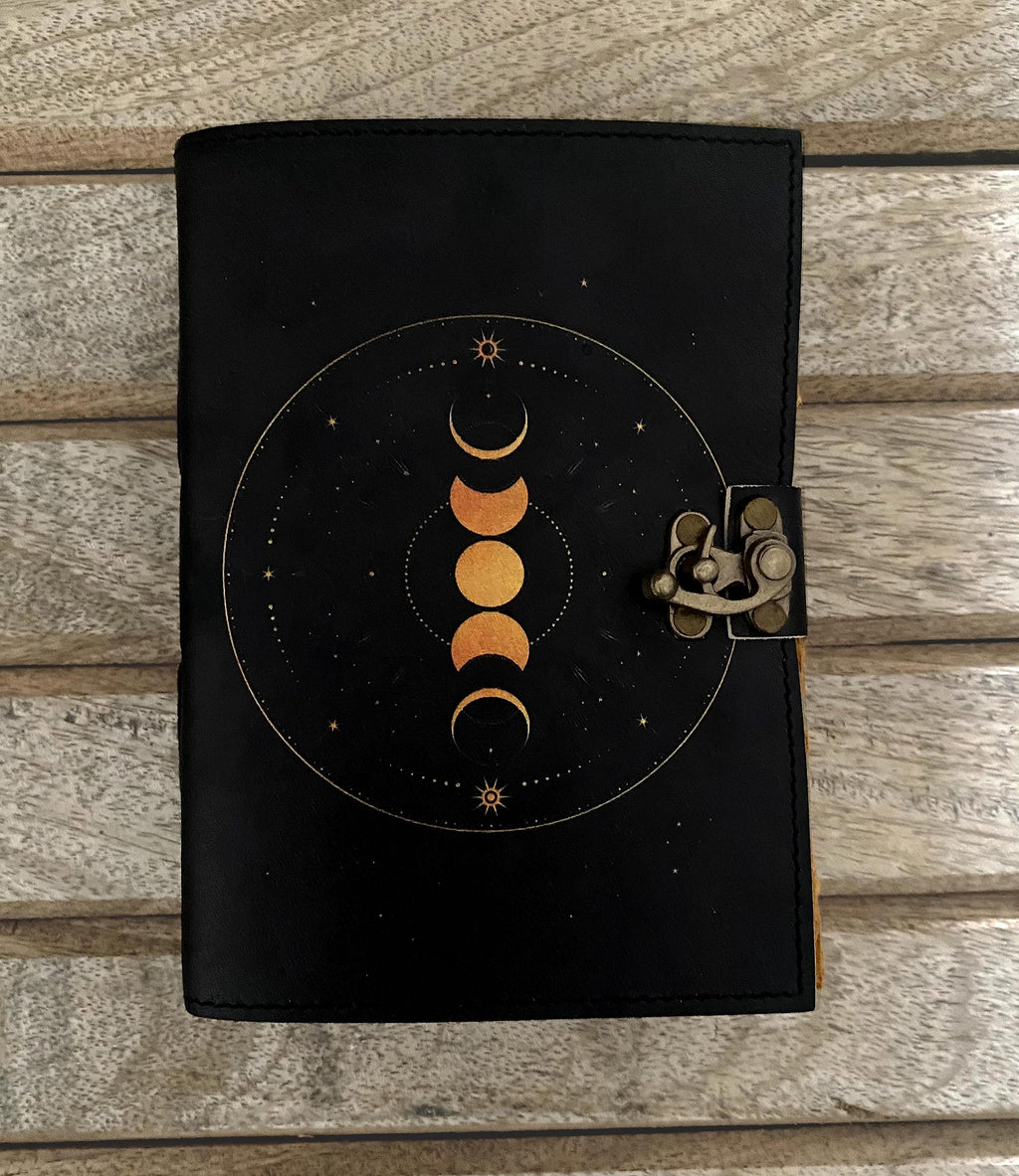 Moon Phases Leather Bound Journal