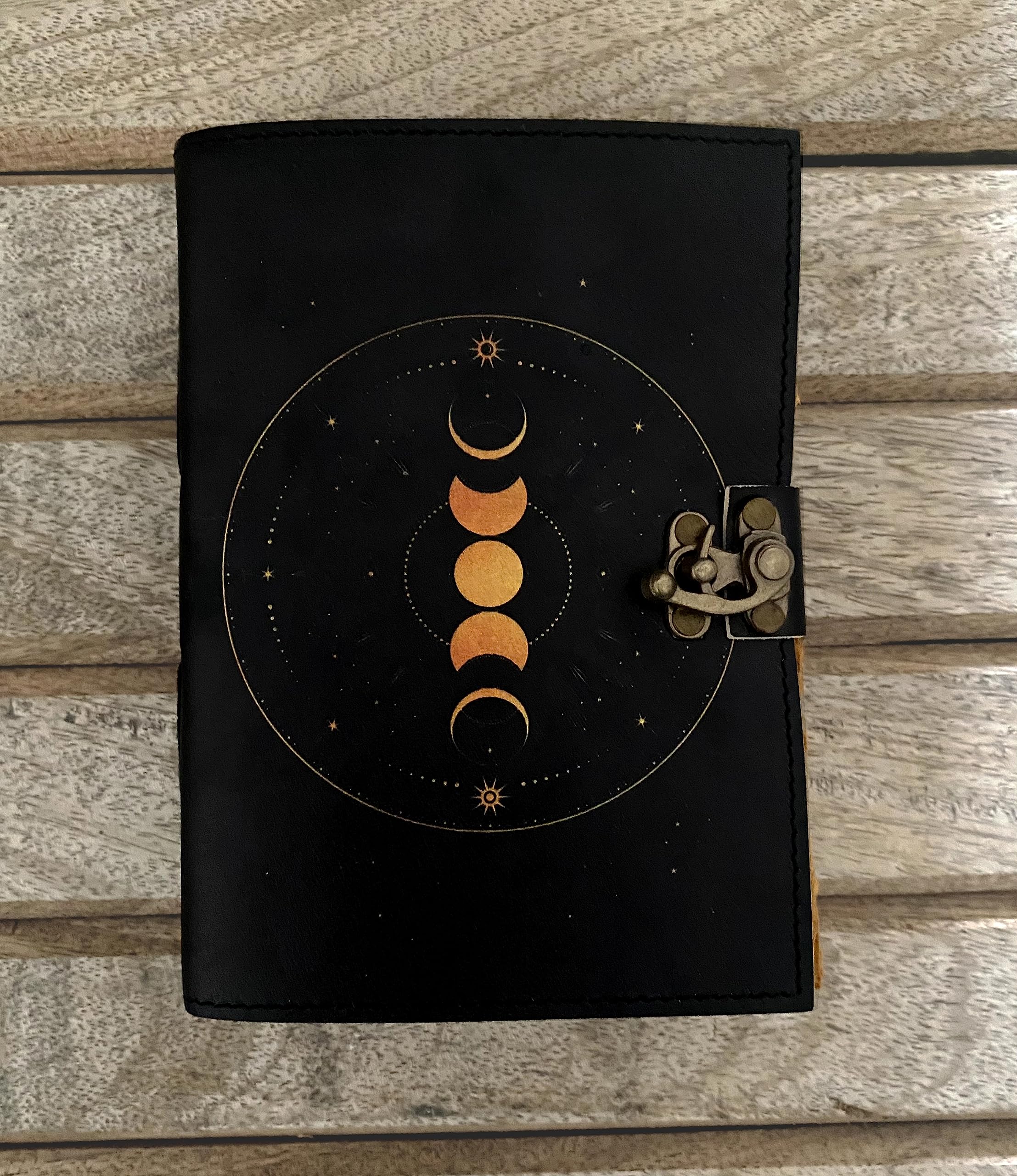 Moon Phases Leather Bound Journal