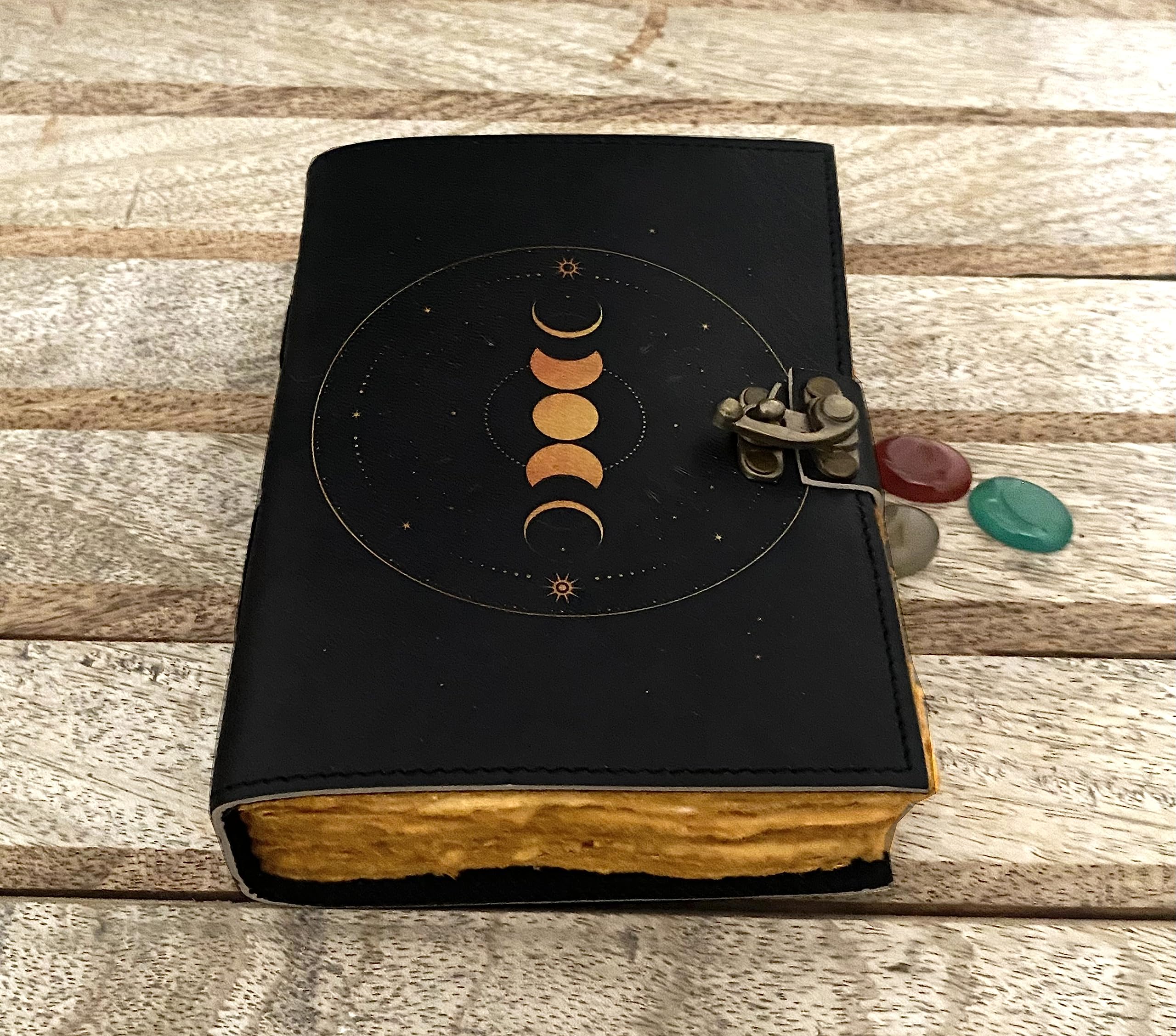 Moon Phases Leather Bound Journal